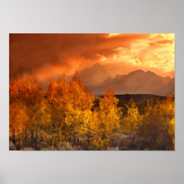Shades Of Autumn Art Mural Poster (Front)