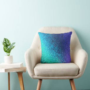 Shades of Blue Abstract Pattern Cushion
