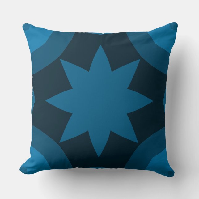 Shades of Blue Big Bold Cushion (Front)