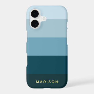 Shades of Blue Chic Wide Stripes