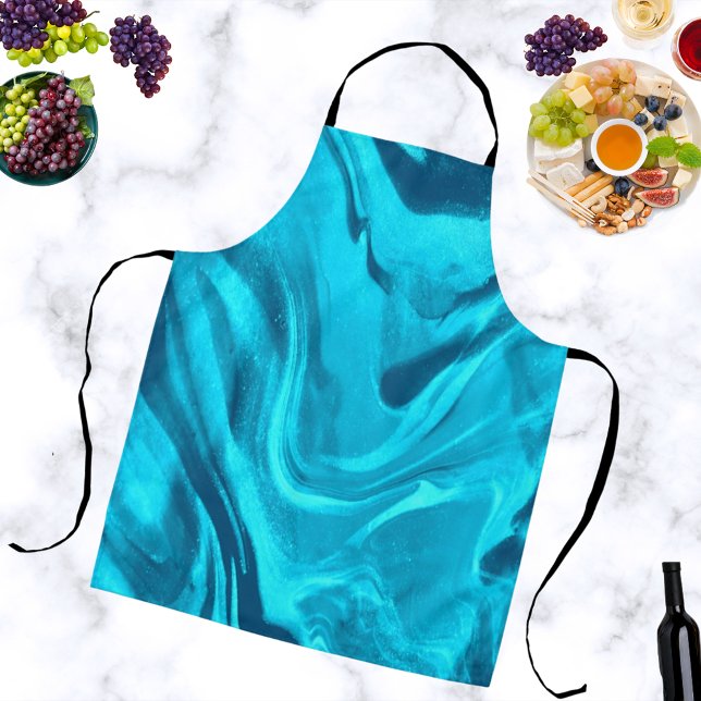 Shades Of Blue Colourful Chef  Apron (Creator Uploaded)
