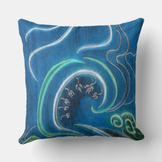 Shades of blue cushion