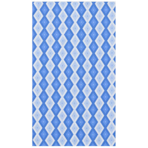 Shades of blue diamond pattern tablecloth