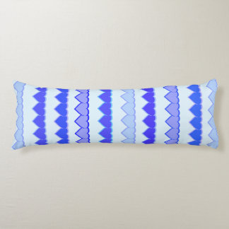 Shades of Blue Heart Rows Body Cushion