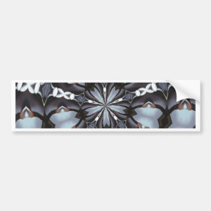 Shades of Blue Kaleidoscope Bumper Sticker