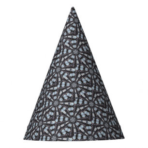 Shades of Blue Kaleidoscope Party Hat