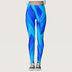 shades of blue leggings