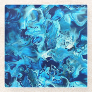 Shades of Blue Part Two Glass Coaster