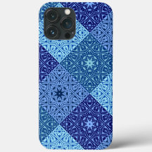 Shades of blue pattern Case-Mate iPhone case