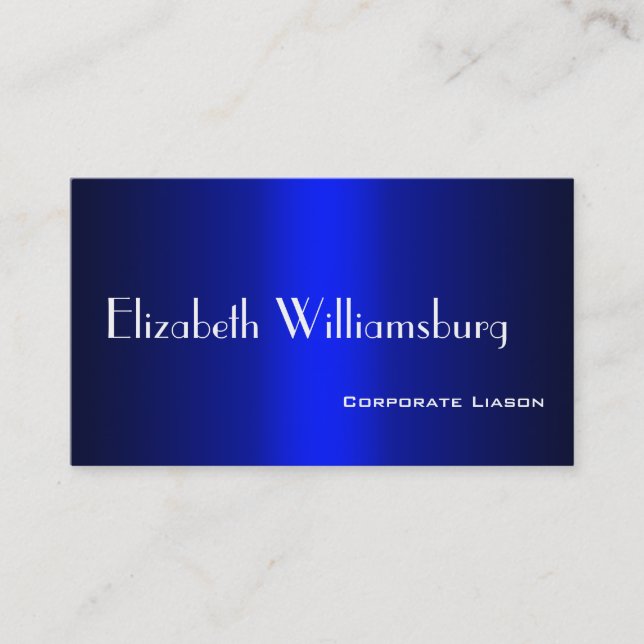 Shades of Blue Professional Standard Business Card (Front)