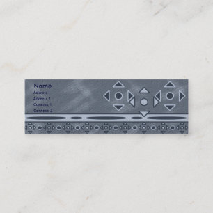 Shades of Blue Skinny Profile Card