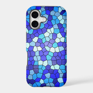 Shades Of Blue Stained Glass by Shirley Taylor