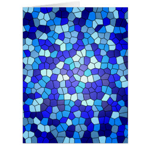 Shades Of Blue Stained Glass by Shirley Taylor