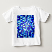 Shades Of Blue Stained Glass by Shirley Taylor
