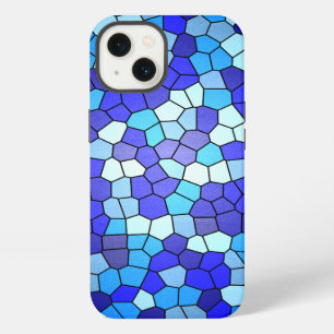 Shades Of Blue Stained Glass by Shirley Taylor iPhone 13 Case