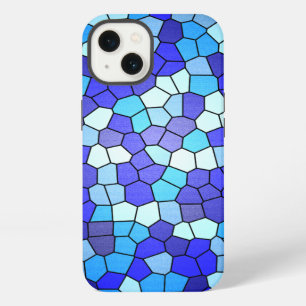 Shades Of Blue Stained Glass by Shirley Taylor iPhone 13 Case