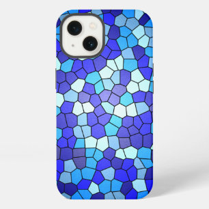 Shades of Blue Stained Glass by Shirley Taylor iPhone 13 Case