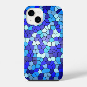 Shades of Blue Stained Glass by Shirley Taylor iPhone 14 Case