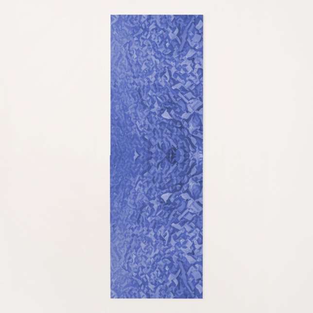 Shades of blue vector yoga mat (Front)