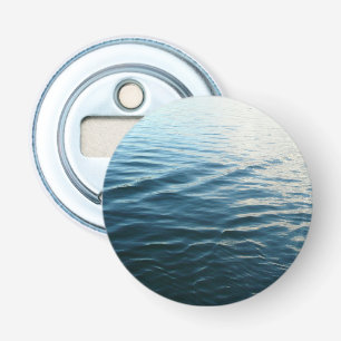Shades of Blue Water Abstract Nature Photography Bottle Opener