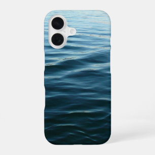 Shades of Blue Water Abstract Nature Photography iPhone 16 Case