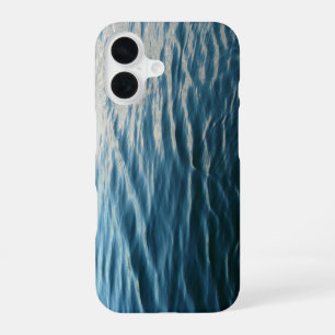 Shades of Blue Water Abstract Nature Photography iPhone 16 Case