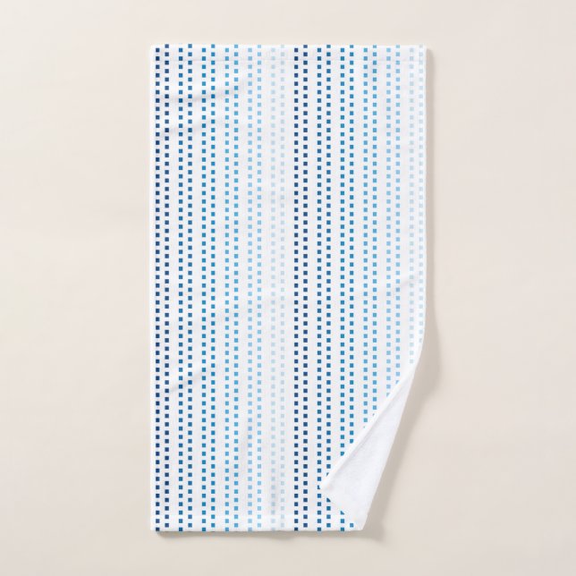 Shades of Blue with Changeable Background Colour Hand Towel (Hand Towel)