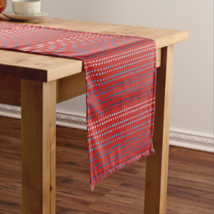 Shades of Blue with Changeable Background Colour Short Table Runner