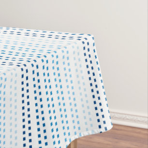 Shades of Blue with Changeable Background Colour Tablecloth