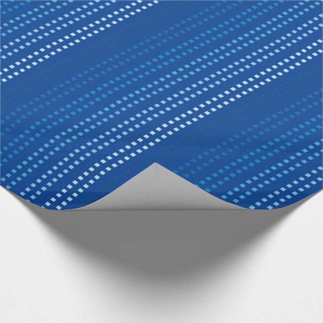 Shades of Blue with Changeable Background Colour Wrapping Paper (Corner)