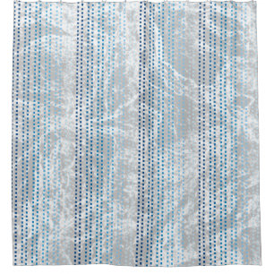 Shades of Blue with Nature Abstract Background Shower Curtain