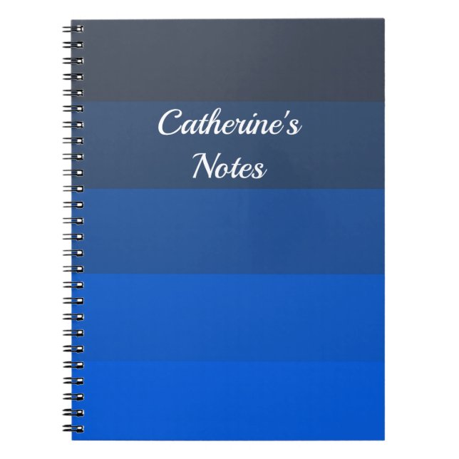 Shades of Blues Notebook (Front)