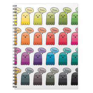 Shades of Boo Ghost Halloween Notebook