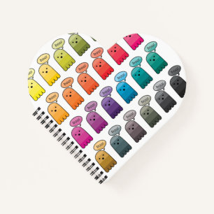 Shades of Boo Ghost Halloween Notebook