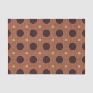 SHADES OF BROWN POLKA DOTS & PLAIDS TISSUE PAPER