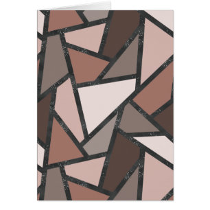 Shades of brown stained glass pattern