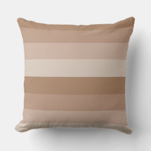 Shades of Brown Stripes Outdoor Cushion