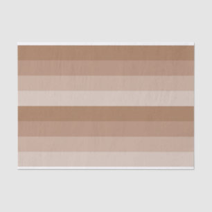 Shades of Brown Stripes Tissue Paper