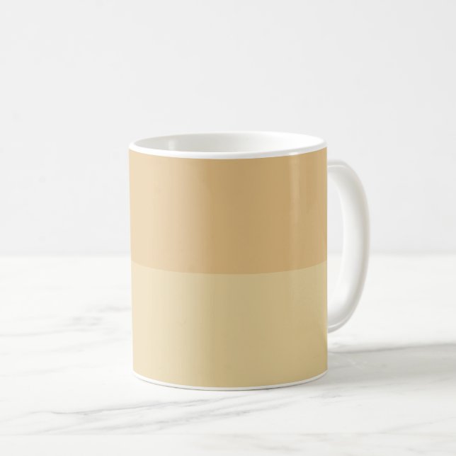 Shades of Camel tan beige pattern Coffee Mug (Front Right)