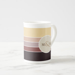 Shades of Chocolate Colour Palette 001 Bone China Mug