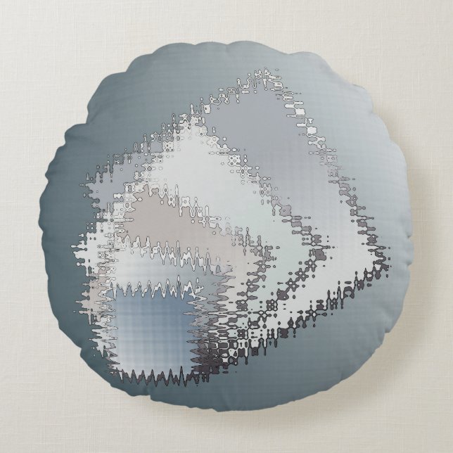 Shades of Clouds Round Cushion (Front)