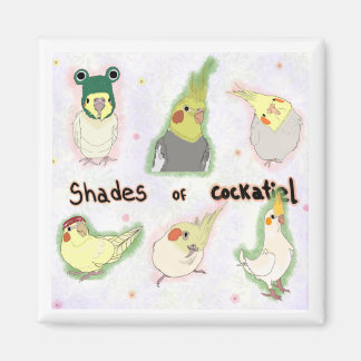 Shades of Cockatiel Magnet