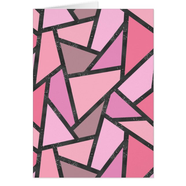 Shades of coral stained glass pattern (Front)