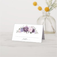 Shades of Dusty Purple Blooms Moody Floral Wedding