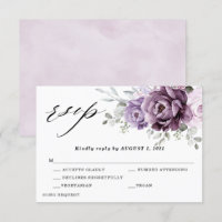Shades of Dusty Purple Blooms Moody Floral Wedding