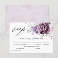 Shades of Dusty Purple Blooms Moody Floral Wedding