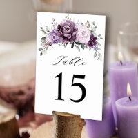 Shades of Dusty Purple Blooms Moody Floral Wedding