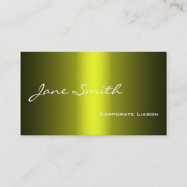 Shades of Gold Standard Business Cards (Front)