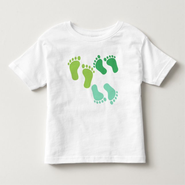 SHADES OF GREEN BABY FEET TODDLER T-Shirt (Front)