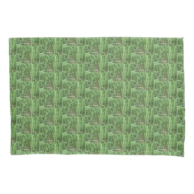 Shades of Green Beach Grass Standard Pillowcase (Front)
